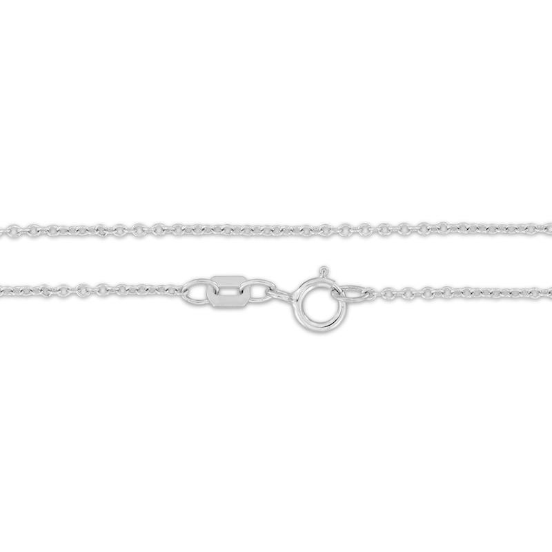 Main Image 4 of Diamond Double Heart Necklace 1/5 ct tw Sterling Silver 18”