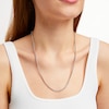 Thumbnail Image 4 of Diamond-Cut Box Chain Necklace 3mm Solid Sterling Silver 24&quot;