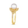 Thumbnail Image 1 of Le Vian Cultured Pearl Swirl Ring 1/3 ct tw Diamonds 14K Honey Gold