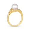 Thumbnail Image 2 of Le Vian Cultured Pearl Swirl Ring 1/3 ct tw Diamonds 14K Honey Gold