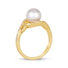 Thumbnail Image 3 of Le Vian Cultured Pearl Swirl Ring 1/3 ct tw Diamonds 14K Honey Gold