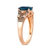 Thumbnail Image 1 of Le Vian Venetian Mosaic Blue Topaz & Diamond Ring 1/3 ct tw 14K Strawberry Gold