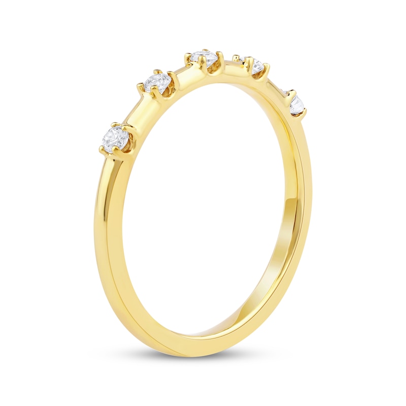 Main Image 2 of Now + Forever Lab-Grown Diamonds Wedding Band 1/6 ct tw 14K Yellow Gold