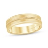 Thumbnail Image 0 of Monique Lhuillier Bliss Men's Diamond Accent Wedding Ring 18K Yellow Gold