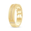 Thumbnail Image 1 of Monique Lhuillier Bliss Men's Diamond Accent Wedding Ring 18K Yellow Gold