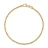 Thumbnail Image 1 of Diamond-Cut Crisscross Chain Bracelet 2.15mm Solid 14K Yellow Gold 7.5&quot;