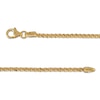 Thumbnail Image 2 of Diamond-Cut Crisscross Chain Bracelet 2.15mm Solid 14K Yellow Gold 7.5&quot;