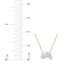 Thumbnail Image 4 of Toi et Moi Lab-Grown Diamond Round & Marquise-Cut Necklace 1/2 ct tw 14K Yellow Gold 18&quot;
