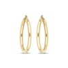 Thumbnail Image 1 of Polished Round Tube Hoop Earrings 10K Yellow Gold 30mm