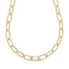 Thumbnail Image 0 of Hollow Paperclip Chain Necklace 10K Yellow Gold 18"