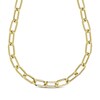 Thumbnail Image 1 of Paperclip Chain Necklace Hollow 10K Yellow Gold 18&quot;