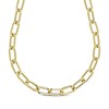 Thumbnail Image 0 of Hollow Paperclip Chain Necklace 10K Yellow Gold 18"