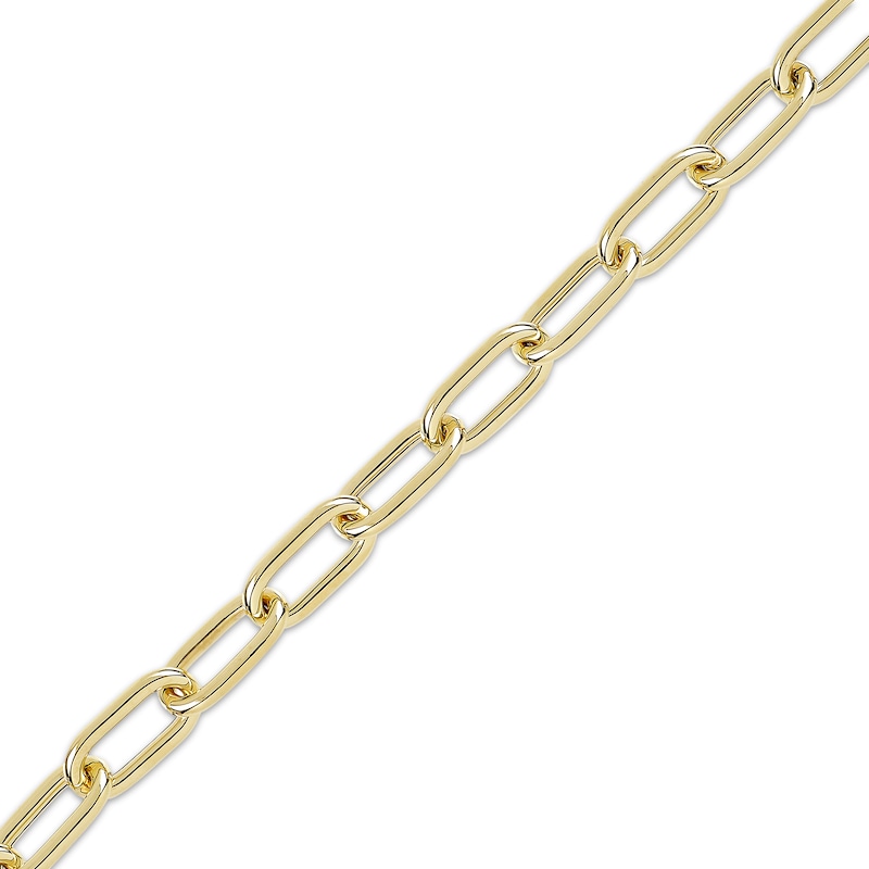 Main Image 3 of Paperclip Chain Necklace Hollow 10K Yellow Gold 18&quot;