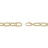 Thumbnail Image 3 of Hollow Paperclip Chain Necklace 10K Yellow Gold 18"