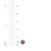 Thumbnail Image 4 of Men's Brown & White Multi-Diamond Circle Stud Earrings 1/2 ct tw 10K Yellow Gold