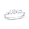 Thumbnail Image 1 of Now + Forever Bezel-Set Diamond Five-Stone Anniversary Ring 1/3 ct tw 14K White Gold