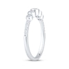 Thumbnail Image 2 of Now + Forever Bezel-Set Diamond Five-Stone Anniversary Ring 1/3 ct tw 14K White Gold