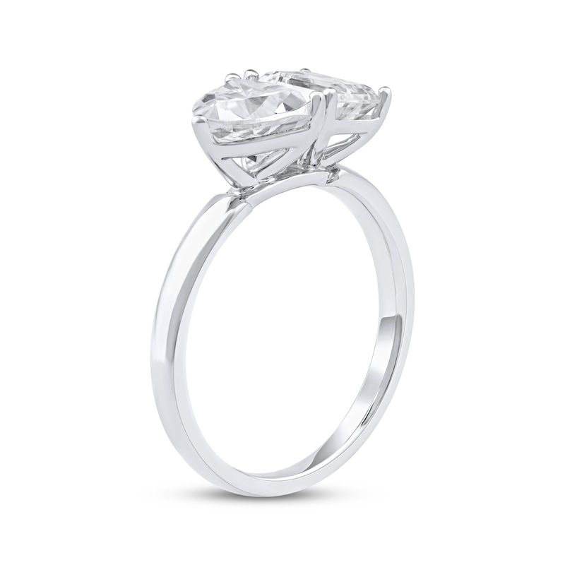 Toi et Moi Trillion & Emerald-Cut Lab-Created Diamond Engagement Ring 2 ct tw 14K White Gold
