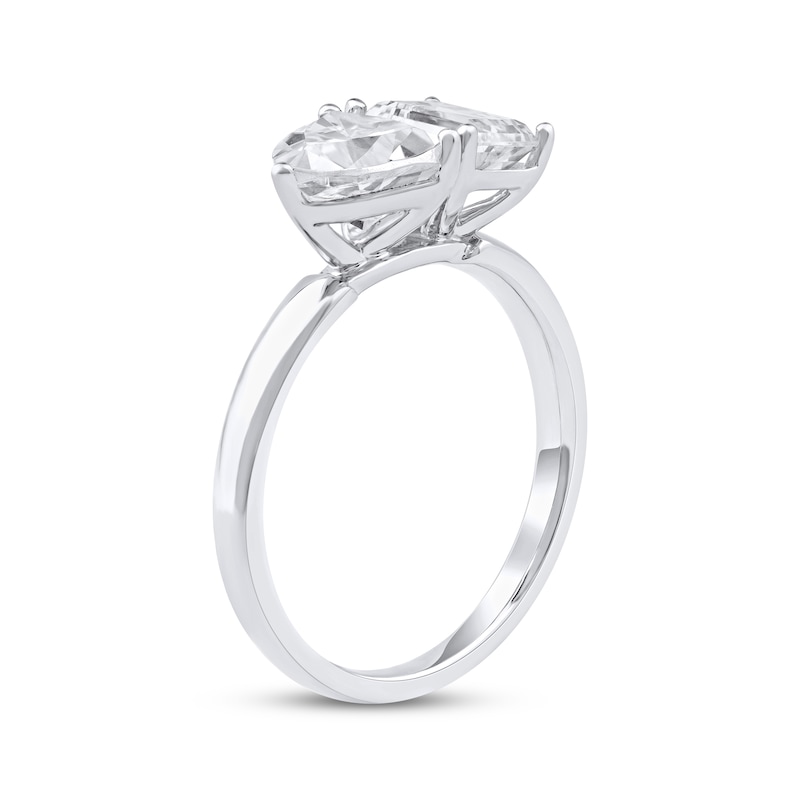 Main Image 2 of Toi et Moi Trillion & Emerald-Cut Lab-Grown diamond Engagement Ring 2 ct tw 14K White Gold