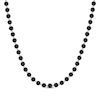 Thumbnail Image 0 of Men's Black Diamond Multi-Stone Bead Necklace 4 ct tw Sterling Silver 20"