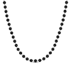 Thumbnail Image 1 of Men's Black Diamond Multi-Stone Bead Necklace 4 ct tw Sterling Silver 20&quot;