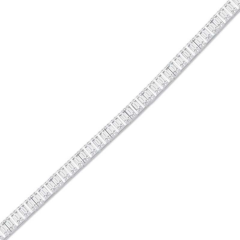 Main Image 2 of KAY Lab-Grown Diamonds Baguette-Cut Diamond Link Bracelet 1-1/2 ct tw 10K White Gold 7&quot;