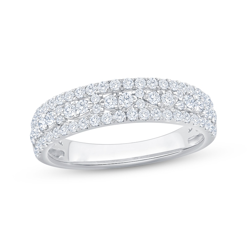 Main Image 1 of Now + Forever Diamond Anniversary Ring 5/8 ct tw 14K White Gold