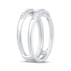 Thumbnail Image 2 of Now + Forever Baguette & Round-Cut Diamond Enhancer Ring 1/4 ct tw 14K White Gold