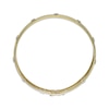 Thumbnail Image 3 of Italian Brilliance Diamond-Cut Clover Cutout Bangle 14K Yellow Gold 7.5"