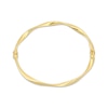 Thumbnail Image 3 of Twist Bangle Bracelet Hollow 10K Yellow Gold