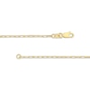 Thumbnail Image 3 of 1.7mm Paperclip Chain Necklace Solid 14K Yellow Gold 18"