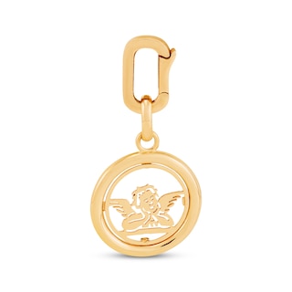 Charmed Memories Angel Circle Charm 10K Yellow Gold