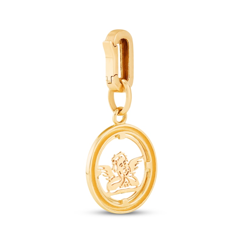 Main Image 4 of Charmed Memories Angel Circle Charm 10K Yellow Gold