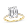 Thumbnail Image 1 of Now + Forever Lab-Grown Diamonds Emerald-Cut Engagement Ring 4-1/3 ct tw 14K Yellow Gold