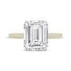 Thumbnail Image 3 of Now + Forever Lab-Grown Diamonds Emerald-Cut Engagement Ring 4-1/3 ct tw 14K Yellow Gold
