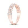 Thumbnail Image 2 of Now + Forever Diamond Three-Row Staggered Anniversary Ring 5/8 ct tw 14K Rose Gold