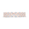 Thumbnail Image 3 of Now + Forever Diamond Three-Row Staggered Anniversary Ring 5/8 ct tw 14K Rose Gold