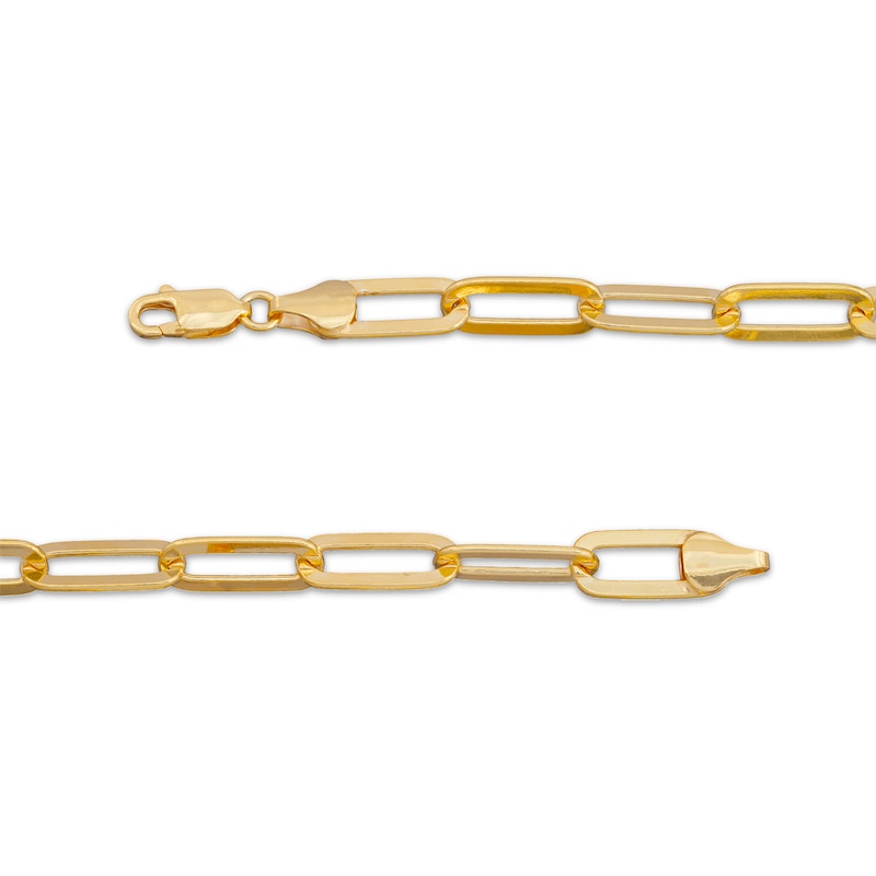 Main Image 2 of STUDIO BY KAY 6.5mm Paperclip Chain Bracelet Solid 24K Yellow Gold Vermeil Sterling Silver 7.5"