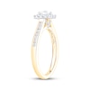 Thumbnail Image 2 of Now + Forever Round-Cut Diamond Cushion Halo Engagement Ring 3/4 ct tw 10K Two-Tone Gold