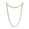 Thumbnail Image 2 of STUDIO BY KAY 6.5mm Paperclip Chain Necklace Solid 24K Yellow Gold Vermeil Sterling Silver 18.25"