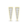 Thumbnail Image 2 of Diamond Triangle Mini Stud Earrings 1/6 ct tw 10K Yellow Gold