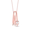 Thumbnail Image 3 of Pear-Shaped Diamond Three-Row Loop Necklace 1 ct tw 10K Rose Gold 18&quot;