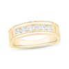 Thumbnail Image 1 of Now + Forever Men's Diamond Six-Stone Wedding Band 1/2 ct tw 10K Yellow Gold