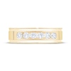 Thumbnail Image 3 of Now + Forever Men's Diamond Six-Stone Wedding Band 1/2 ct tw 10K Yellow Gold