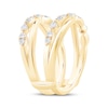 Thumbnail Image 2 of Now + Forever Diamond Crossover Enhancer Ring 1/2 ct tw 14K Yellow Gold