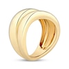 Thumbnail Image 2 of Polished Two-Row Wavy Dome Ring 24K Yellow Gold Vermeil Sterling Silver