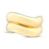 Thumbnail Image 3 of Polished Two-Row Wavy Dome Ring 24K Yellow Gold Vermeil Sterling Silver