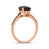 Thumbnail Image 3 of Le Vian Pear-Shaped Chocolate Quartz Ring 1/4 ct tw Diamonds 14K Strawberry Gold