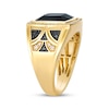 Thumbnail Image 2 of Le Vian Onyx & Diamond Men's Ring 1/2 ct tw 14K Honey Gold