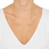 Thumbnail Image 2 of 1.1mm Herringbone Chain Necklace Hollow 14K Yellow Gold 20"